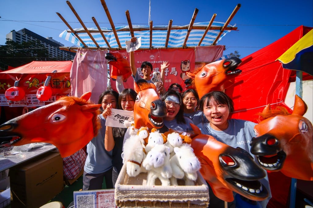 Horse-themed goods on sale at the Lunar New Year market at Victoria Park in Causeway Bay on February 15. Photo: Dickson Lee