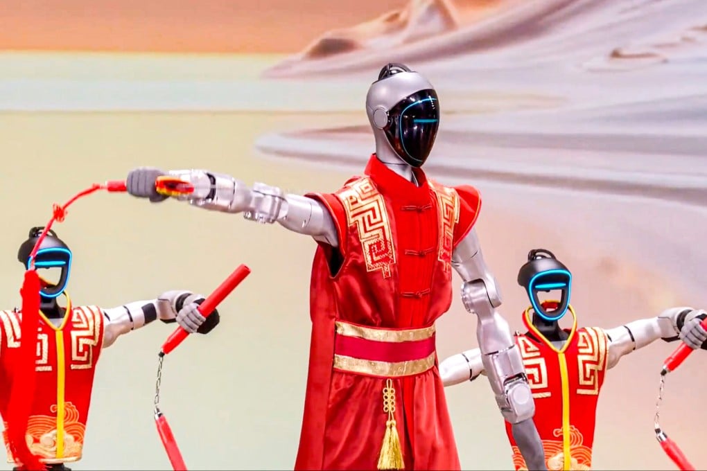 Robots perform during China Central Television’s Spring Festival Gala 2026 on Monday. Photo: Handout