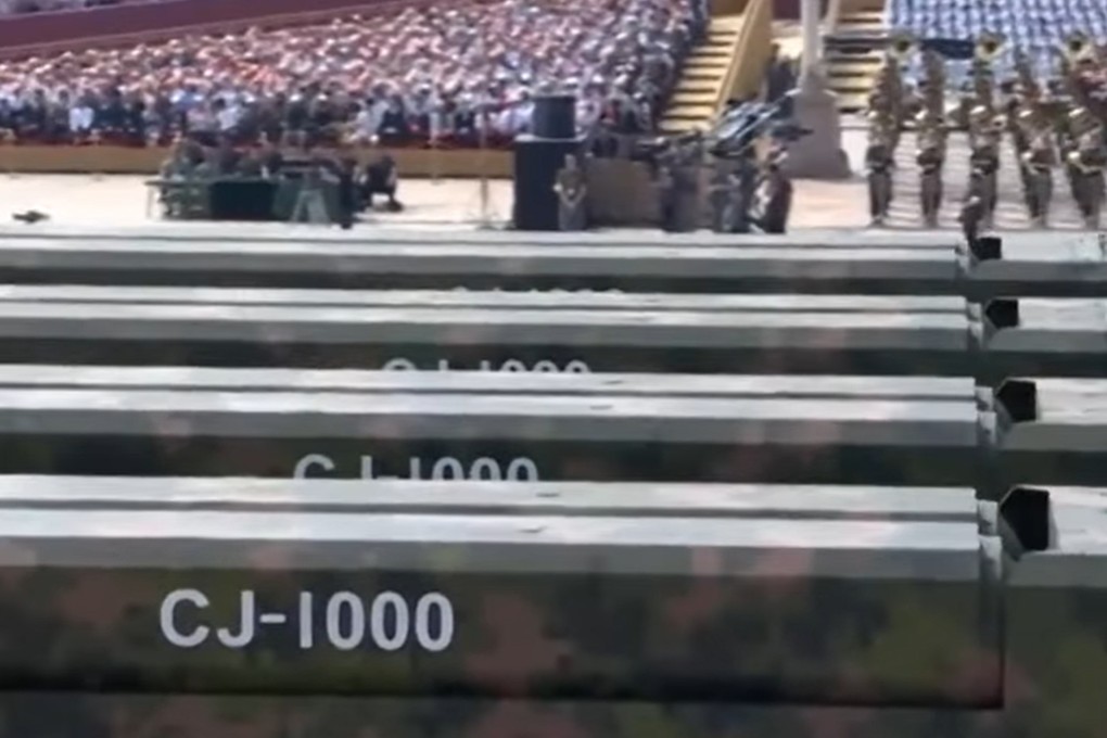 China’s CJ-1000 hypersonic cruise missile is capable of striking high-value naval and aerial assets from thousands of kilometers away. Photo: CCTV