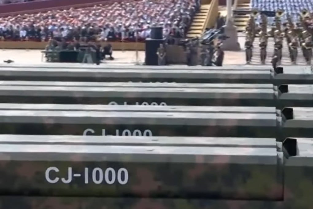 China’s CJ-1000 hypersonic cruise missile is capable of striking high-value naval and aerial assets from thousands of kilometers away. Photo: CCTV