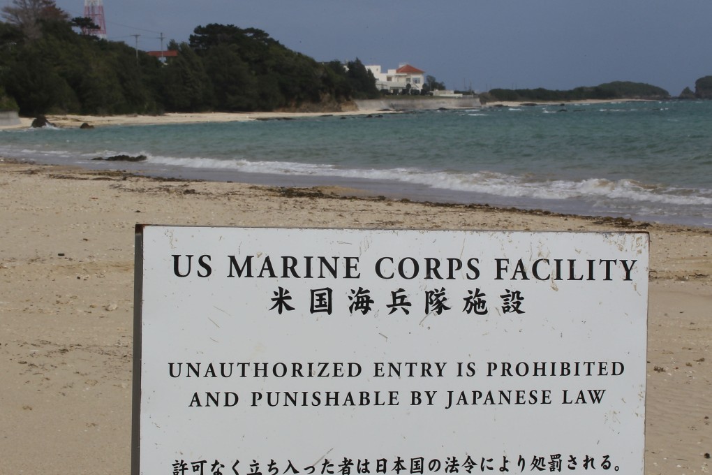 The coast of Henoko near the US military base Camp Schwab seen in 2010, where the replacement site will be built for the US airbase in Futemma, Okinawa, Japan. Photo: Getty Images