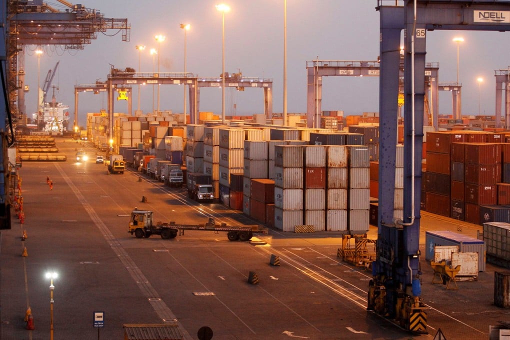 A container terminal at Mundra Port in the western Indian state of Gujarat. Photo: Reuters