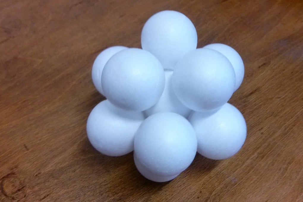 The kissing number: how many identical spheres can touch a central sphere of the same size without the spheres overlapping? Photo: Handout