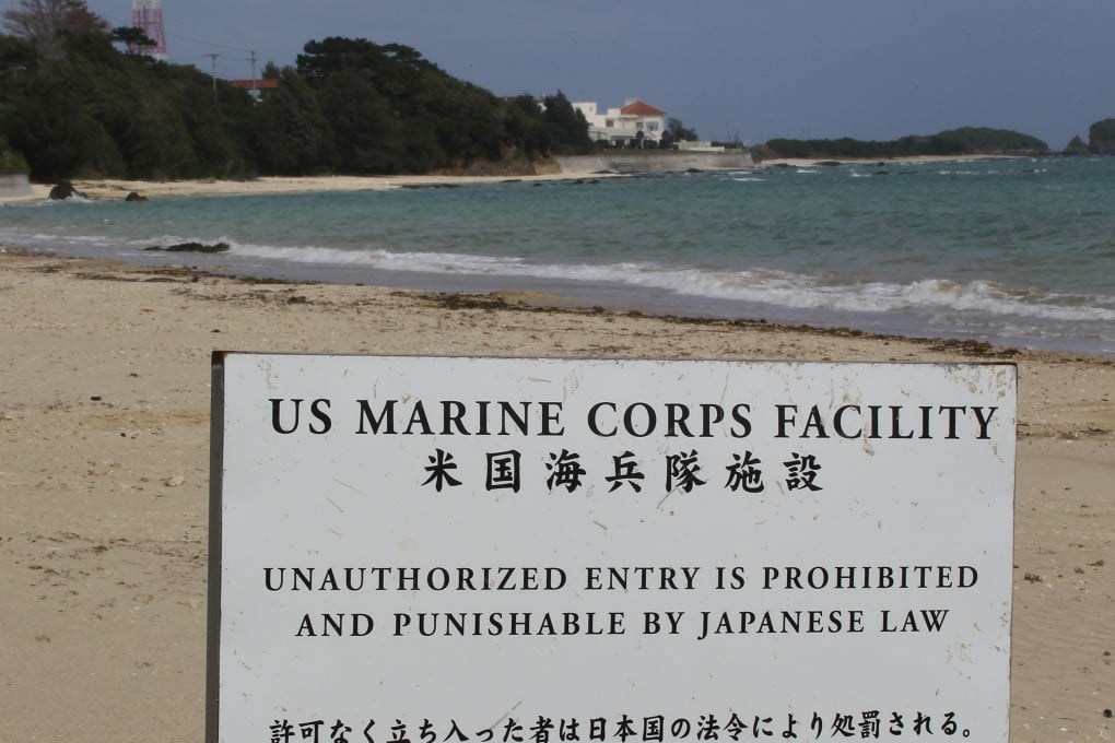 The coast of Henoko near the US military base Camp Schwab seen in 2010, where the replacement site will be built for the US airbase in Futemma, Okinawa, Japan. Photo: Getty Images