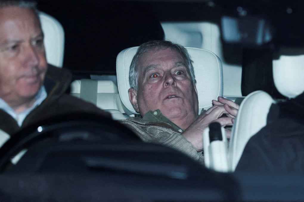Andrew Mountbatten-Windsor leaves Aylsham Police Station after being released on Thursday, hours after his arrest. Photo: Reuters