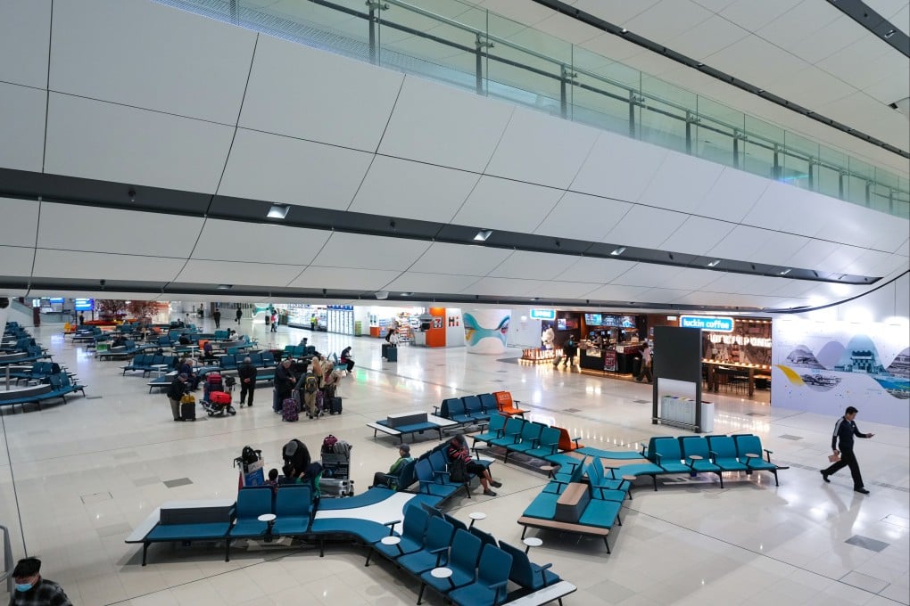 On February 17, people walk through Hong Kong International Airport’s second terminal, which will be officially opened in late May. Photo: Sam Tsang