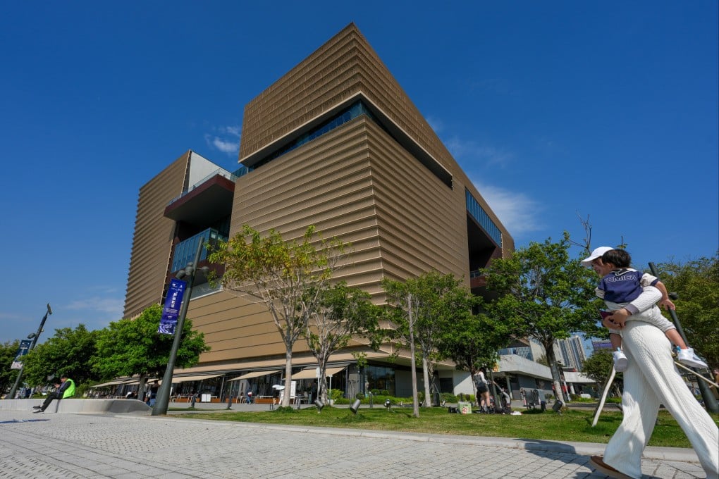 People walk past the Hong Kong Palace Museum at the West Kowloon Cultural District on February 13. Photo: Jelly Tse