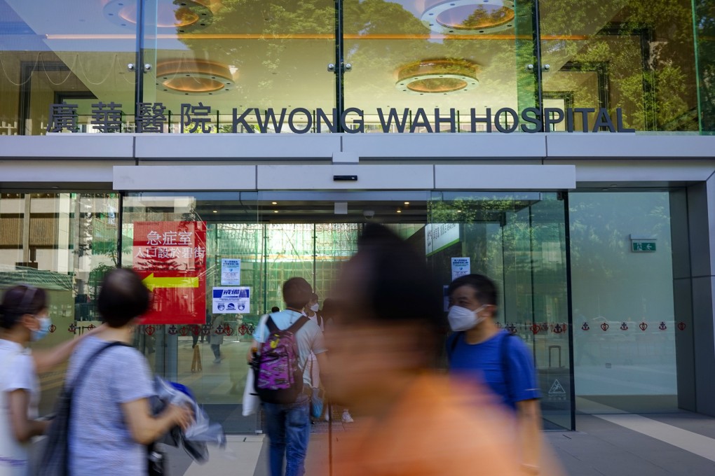 The man was declared dead at Kwong Wah Hospital in Yau Ma Tei. Photo: Warton Li