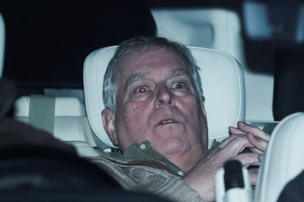 Andrew Mountbatten-Windsor, formerly known as Prince Andrew, is escorted by police after being arrested on suspicion of misconduct in public office. Photo: Reuters