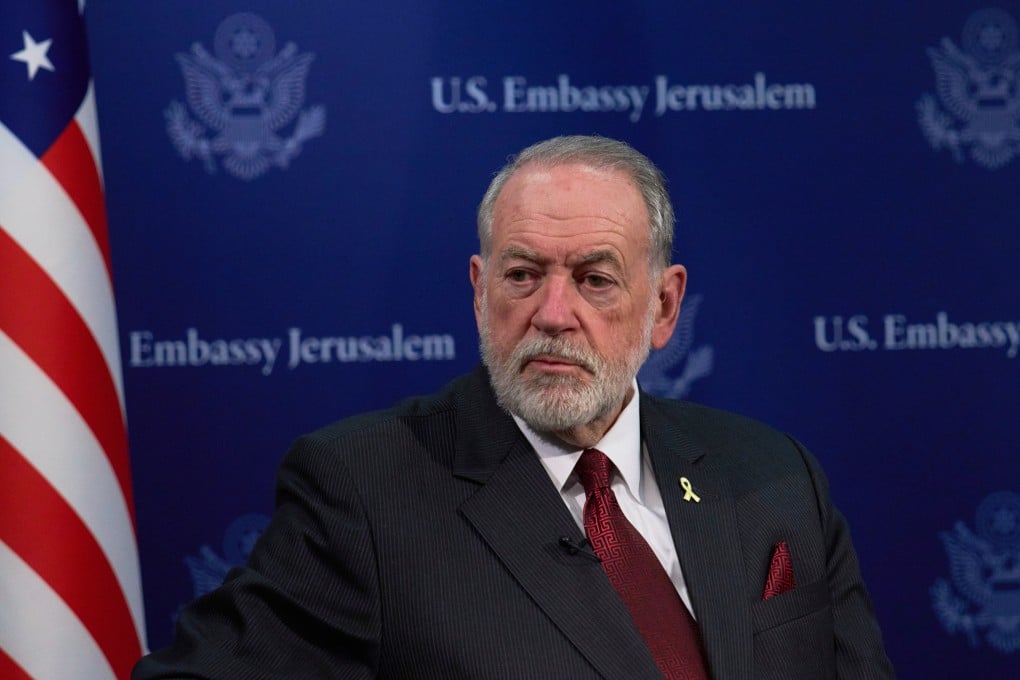 US Ambassador to Israel Mike Huckabee is seen during an interview in Jerusalem in August 2025. Photo: AP