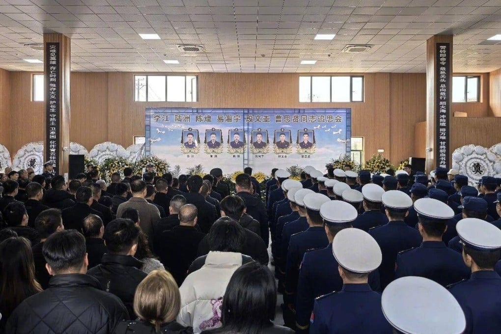 “All attendees paid silent tribute to the six firefighters who sacrificed their lives with heavy hearts,” the local fire and rescue bureau said. Photo: Handout