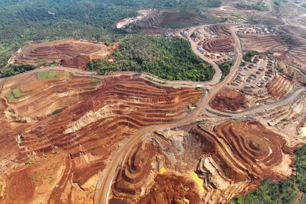 A nickel mining site stretches across Gag Island in Southwest Papua, Indonesia. A new US-Indonesia trade deal could complicate China’s position in the Indonesian nickel industry. Photo: AFP