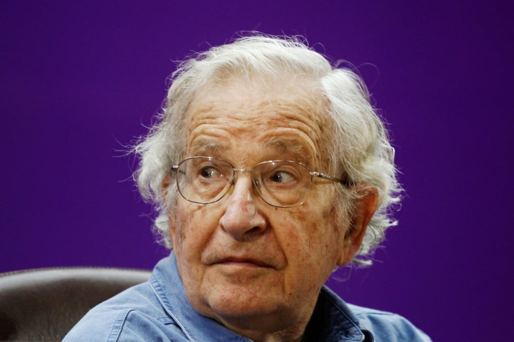 Noam Chomsky attends a conference at the Islamic University in Gaza City, on October 20, 2012. Photo: AP