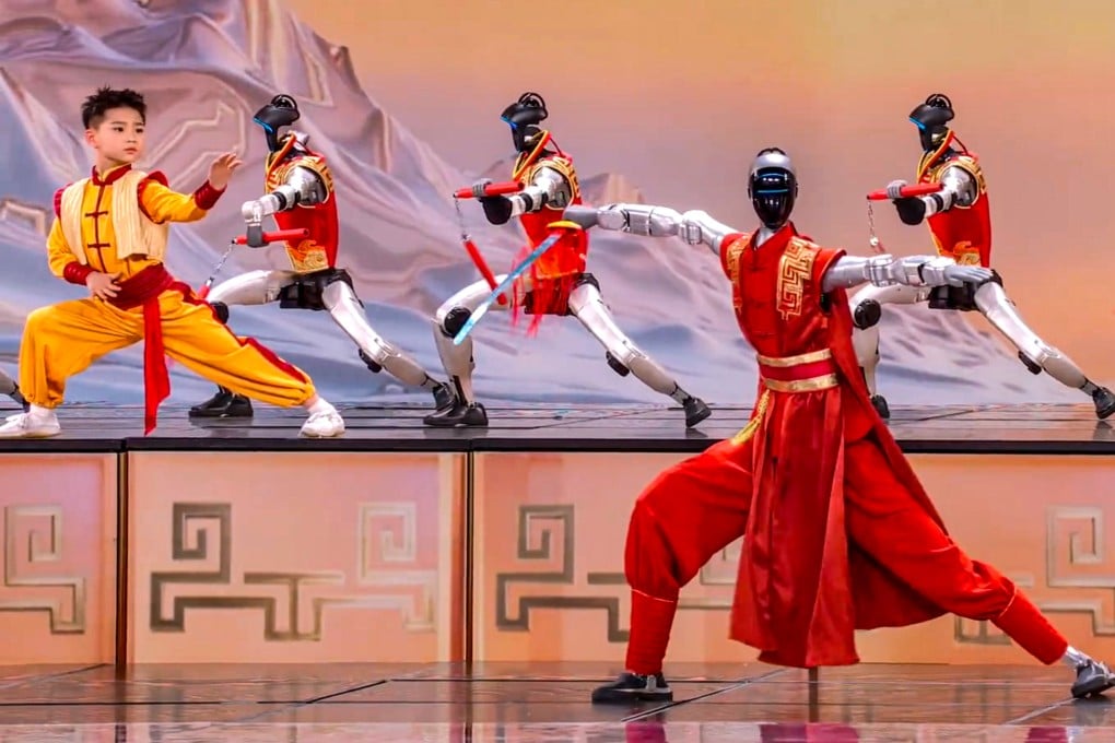 Robots perform during China Central Television’s Spring Festival Gala 2026 on February 16. Photo: Handout