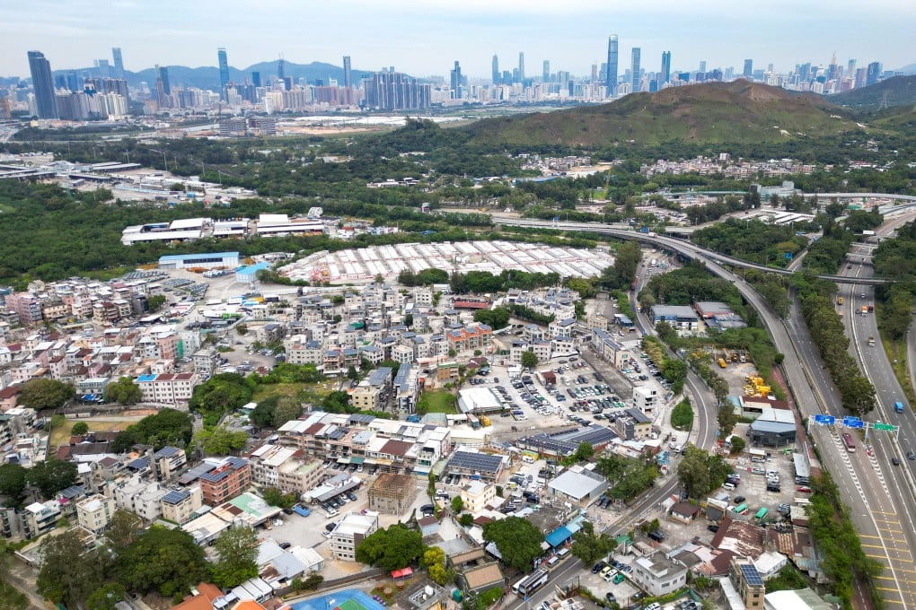 An aerial view of the San Tin Technopole development, part of the Northern Metropolis megaproject. Photo: Sam Tsang