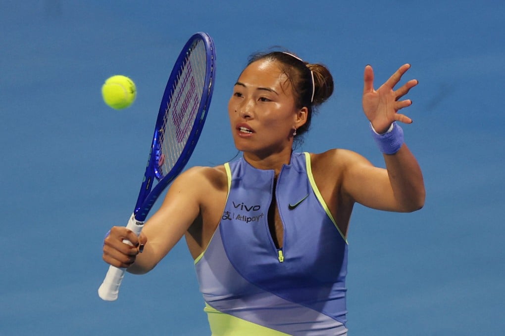 Zheng Qinwen was knocked out in the last 16 at the Qatar Open by Elena Rybakina earlier in February. Photo: Reuters