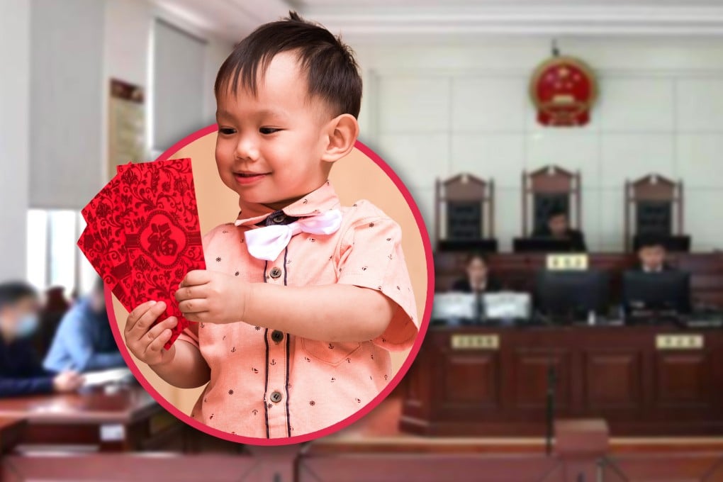 A divorced Chinese father who took more than US$11,000 of his 10-year-old son’s Chinese New Year “red packet” money to cover his remarriage ceremony has been ordered by a court to return the full amount after the boy filed a lawsuit. Photo: SCMP composite/Shutterstock/Sohu
