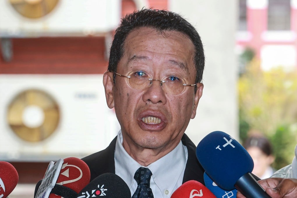 Wellington Koo, the defence minister of Taiwan, says “defence budgets and force-building should transcend party lines”. Photo: CNA