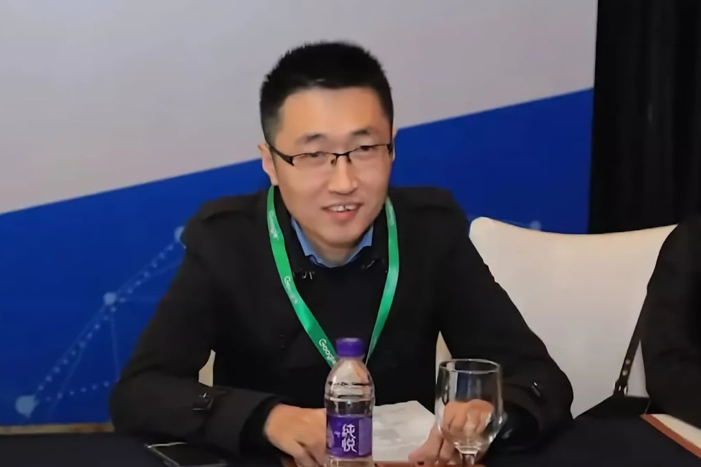A screenshot of Shein founder Xu Yangtian taken from a video live stream of his talk in Guangdong on Tuesday. Photo: Handout