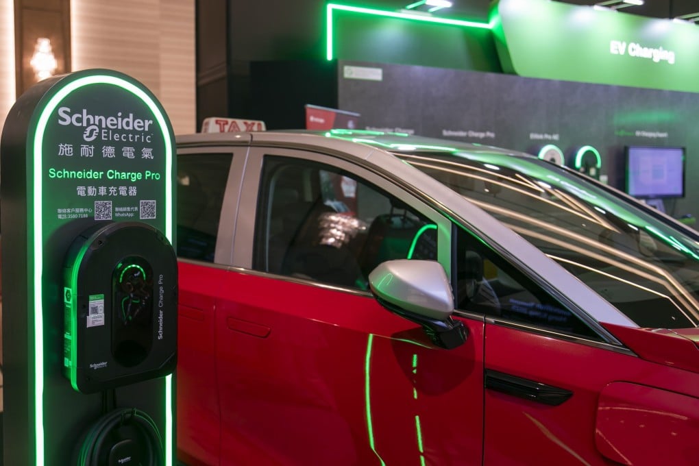 A charging station designed for both private and commercial use was one of Schneider Electric’s eMobility solutions showcased at last October’s Innovation Summit Hong Kong 2025. Photo: Schneider Electric