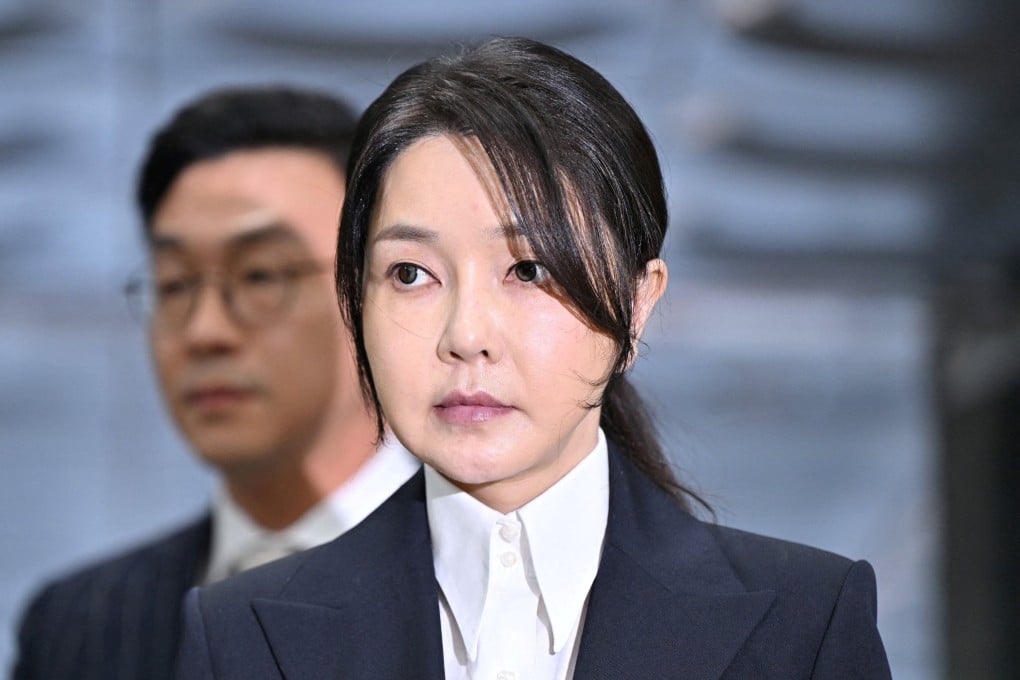 South Korea’s former first lady Kim Keon-hee, wife of impeached ex-president Yoon Suk-yeol, arrives for a court hearing in August last year. Photo: Reuters