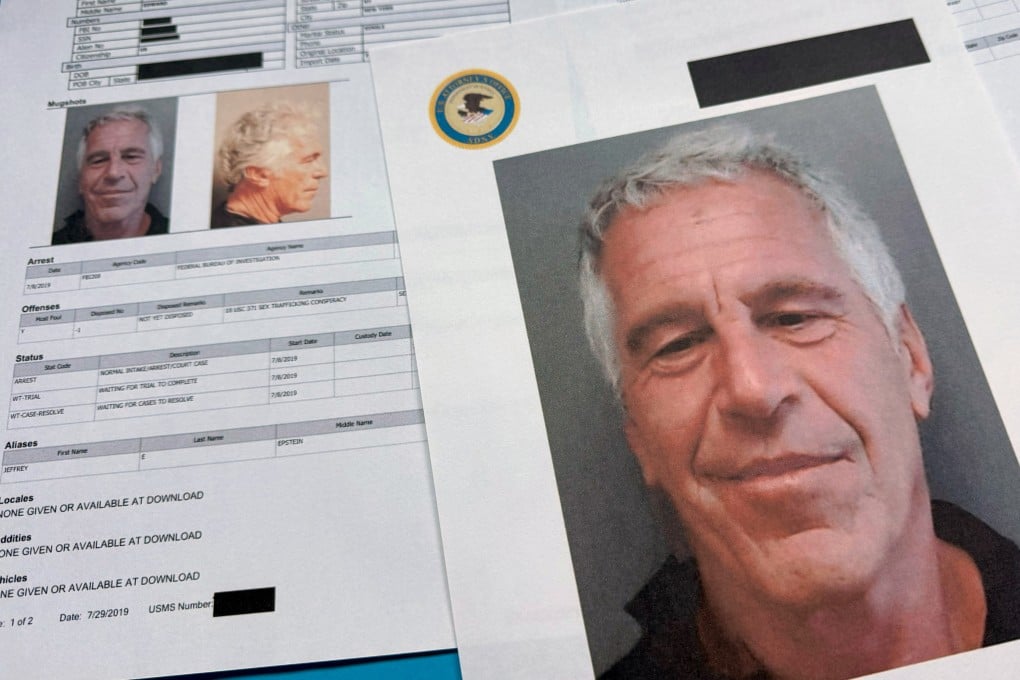 Documents that were included in the US Department of Justice release of the Jeffrey Epstein files. Photo: AP