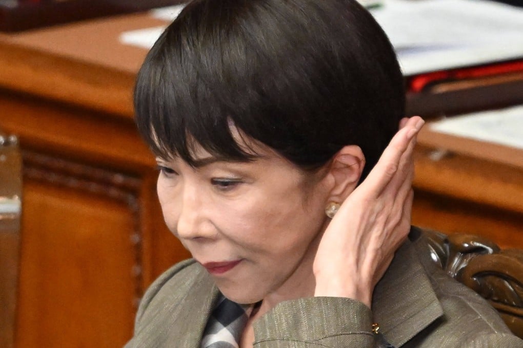 Japan’s Prime Minister Sanae Takaichi attends a House of Representatives plenary session to answer questions from opposition leaders on Tuesday. Photo: AFP