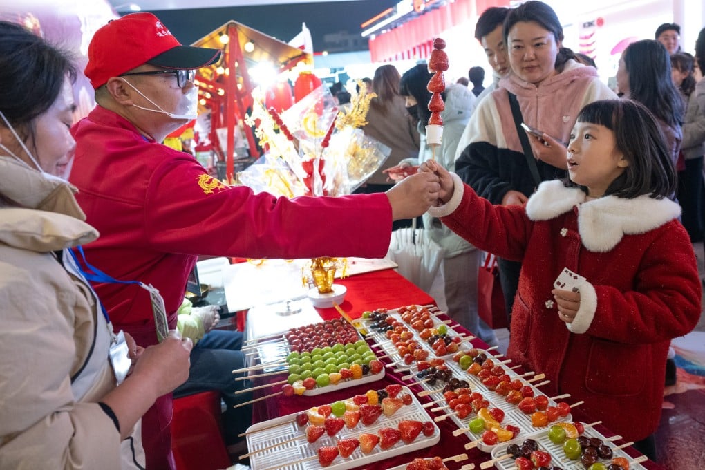 An event in China’s Hubei province on February 5 aimed to boost spending by creating diverse consumption scenarios ahead of the Spring Festival holiday. China’s leadership is calling for local cadres to do work that “benefits the people”. Photo: Xinhua