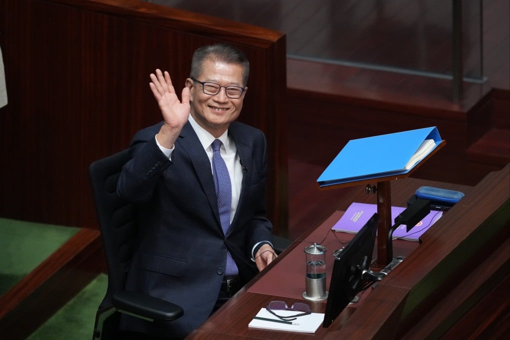 Financial Secretary Paul Chan delivers his budget. Photo: Sam Tsang