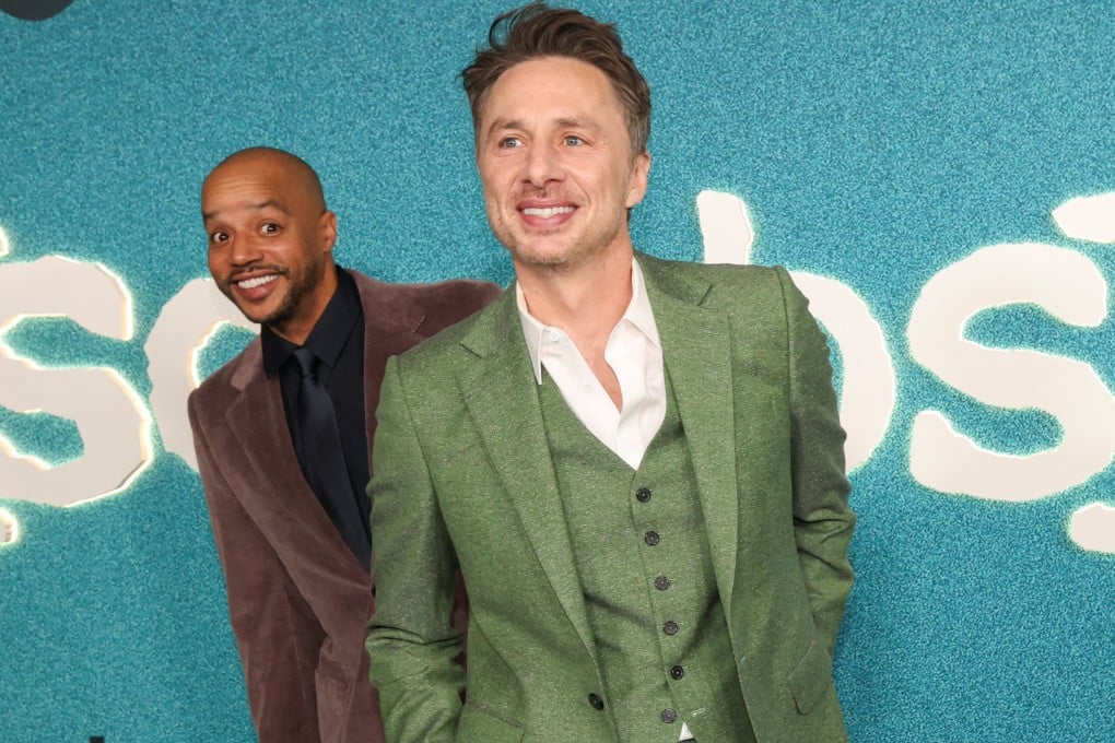 Zach Braff (right) and Donald Faison attend a red carpet event for the new season of Scrubs in California on February 23, 2026. Photo: Reuters