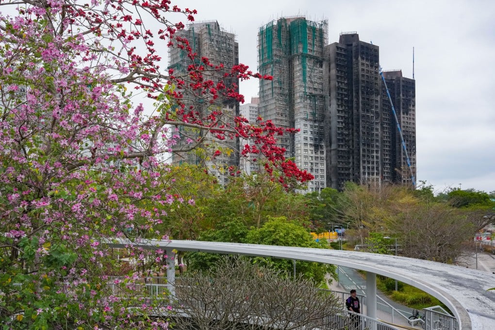 The fire last November tore through seven of the eight residential towers at the estate. Photo: Jelly Tse