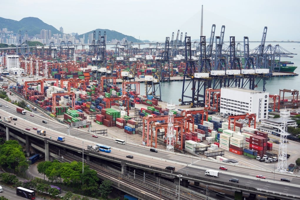 Kwai Tsing Container Terminals. “Exports to most markets and of most major commodities increased visibly,” a government spokesman said. Photo: Eugene Lee