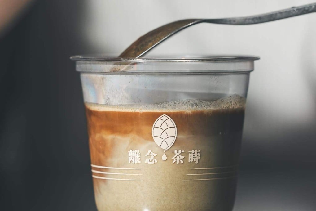 A drink is poured at Chas by the Time, new multi-level cafe, restaurant and retail space in Sheung Wan dedicated to tea. Photo: Instagram/@chas_bythetime