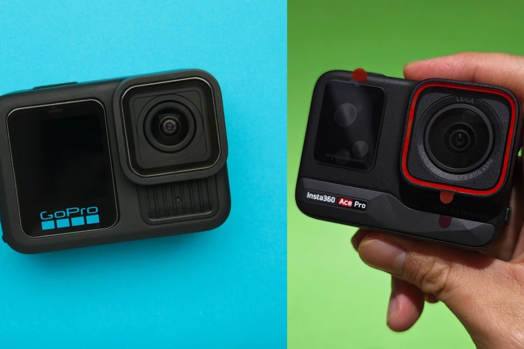 A combo pic of GoPro 13 (left) and Insta360 Ace Pro action camera. Photo: Shutterstock