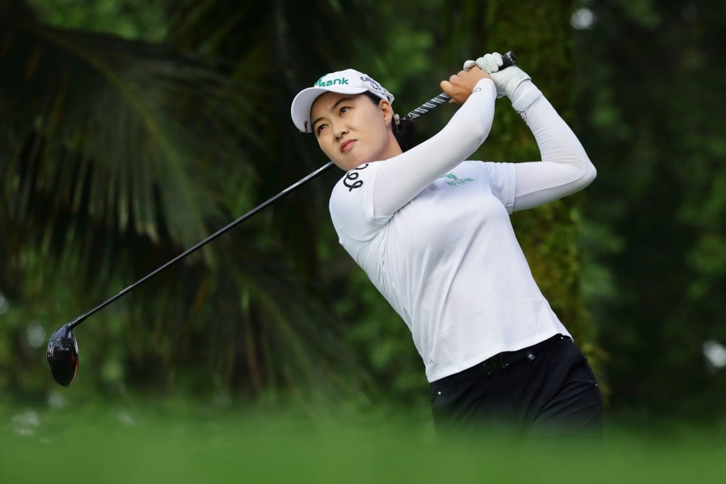 Minjee Lee of Australia hit an eagle and six birdies in the second round of the HSBC Women’s World Championship at Sentosa Golf Club in Singapore. Photo: AP
