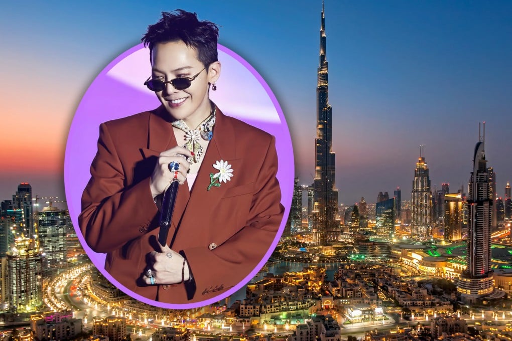 South Korean superstar G-Dragon was accused by some Chinese netizens of “insulting China” during a Dubai concert as he greeted the audience with “Lunar New Year,” instead of saying “Chinese New Year”. Photo: SCMP composite/Shutterstock/IG@hellogdkitty