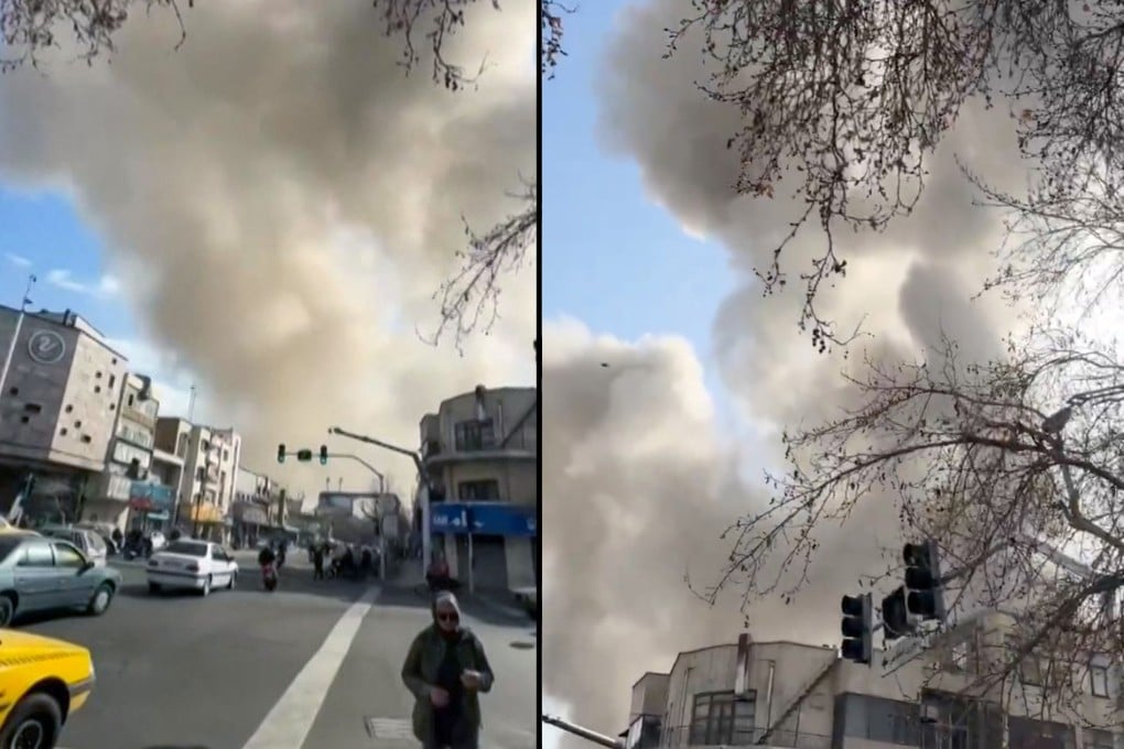 Photos show Iran after US and Israel launched strikes on Saturday morning. Israeli officials said the strikes were “pre-emptive”. Photo: X@Vahid/AFP