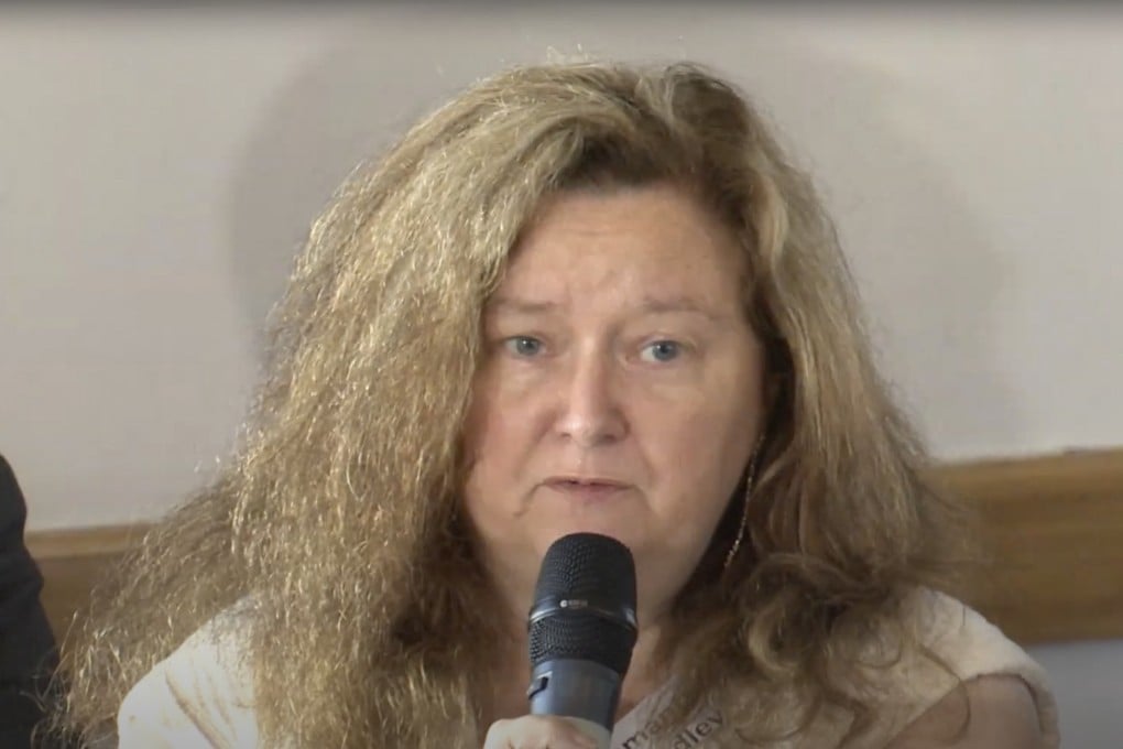 A video screenshot of Samantha Jane Bradley. Relations between the lawyer and her former employer soured in October 2020. Photo: YouTube