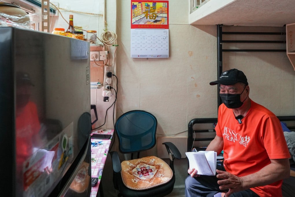 Chan Sai-chiu has made efforts to make his home more comfortable, but he is set to be evicted to make way for renovations. Photo: Eugene Lee