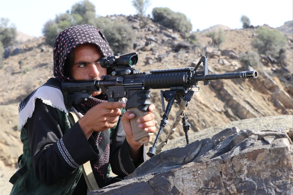 An Afghan security force member takes part in a military operation against Pakistan in Khost, Afghanistan, on Friday. Photo: Xinhua