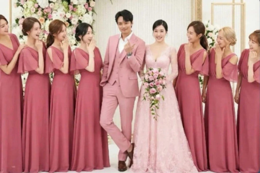 An AI-generated image claiming to be from Tiffany Young and Byun Yo-han’s wedding shoot. Photo: Handout