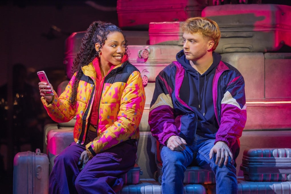 Christiani Pitts (left) and Sam Tutty perform in a showing of Two Strangers (Carry a Cake Across New York), a new Broadway romcom musical that adopts the classic opposites-attract set-up, in 2025. Photo: AP