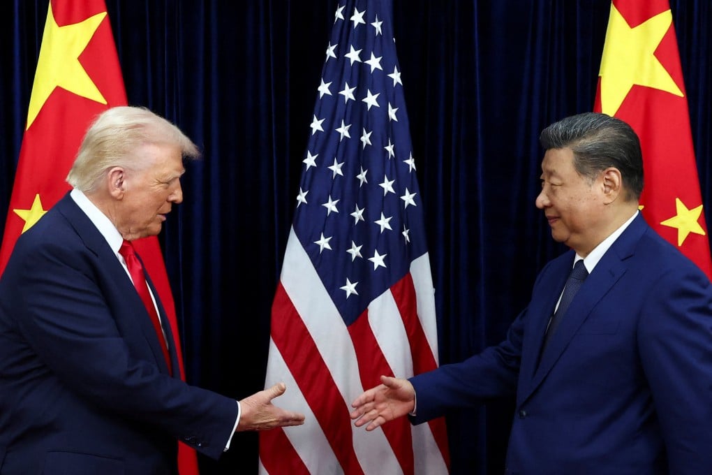 US President Donald Trump and President Xi Jinping shake hands at an October meeting in South Korea. The two are expected to meet again in four weeks. Photo: Reuters