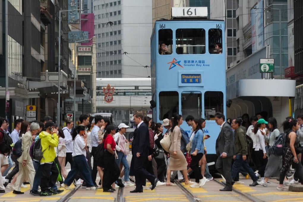 A crowded pedestrian crossing in Hong Kong’s central business district. The city will host the Global Talent Summit Week later this month. Photo: Jelly Tse