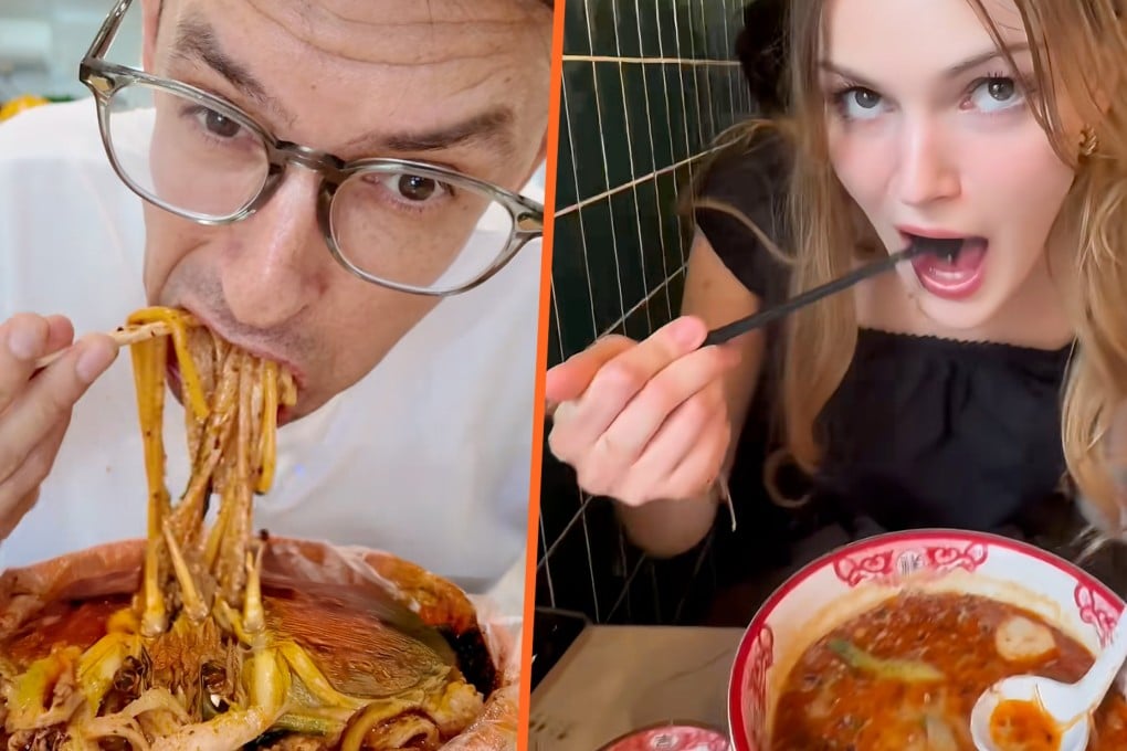 Foreigners are flocking to malatang restaurants worldwide in the belief that the rich soup, enhanced with traditional Chinese herbs, offers health benefits. Photo: SCMP composite/RedNote