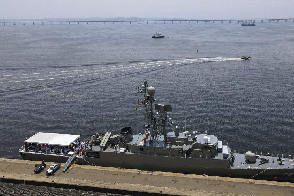 Iranian frigate IRIS Dena anchored in the port of Rio de Janeiro, Brazil in 2023. Photo: EPA