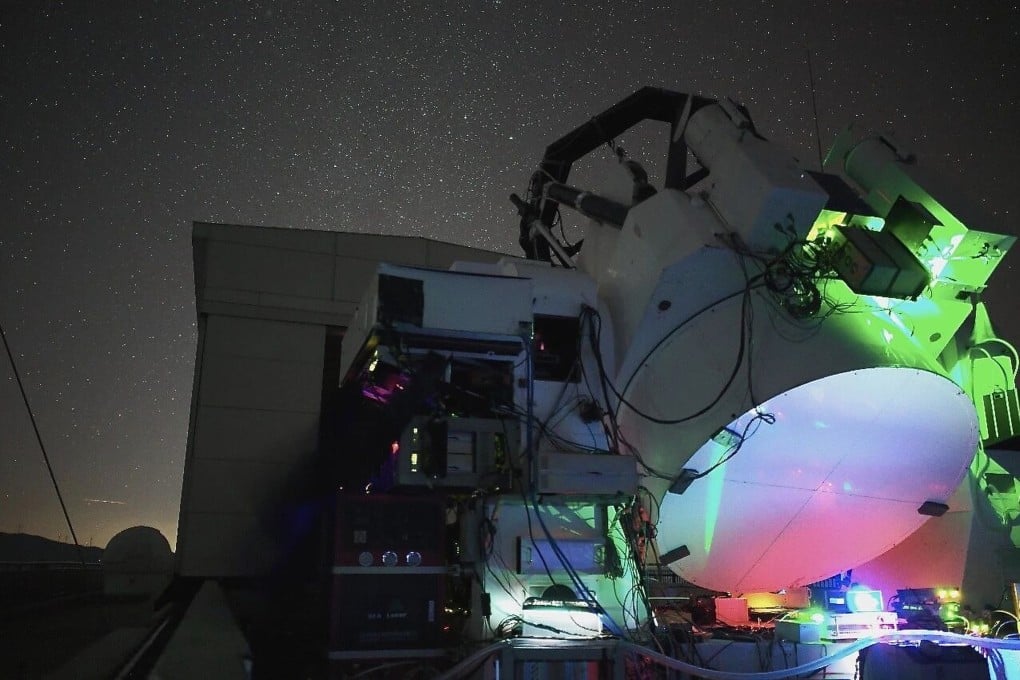 The laser communication ground station at the Gaomeigu Observatory in Yunnan province, southwest China where the experiment was conducted. Photo: Handout