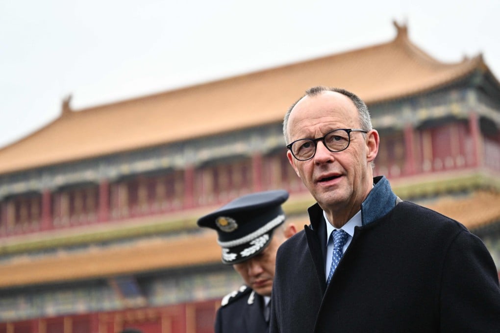 German Chancellor Friedrich Merz visits the Forbidden City in Beijing on February 26. Photo: AFP