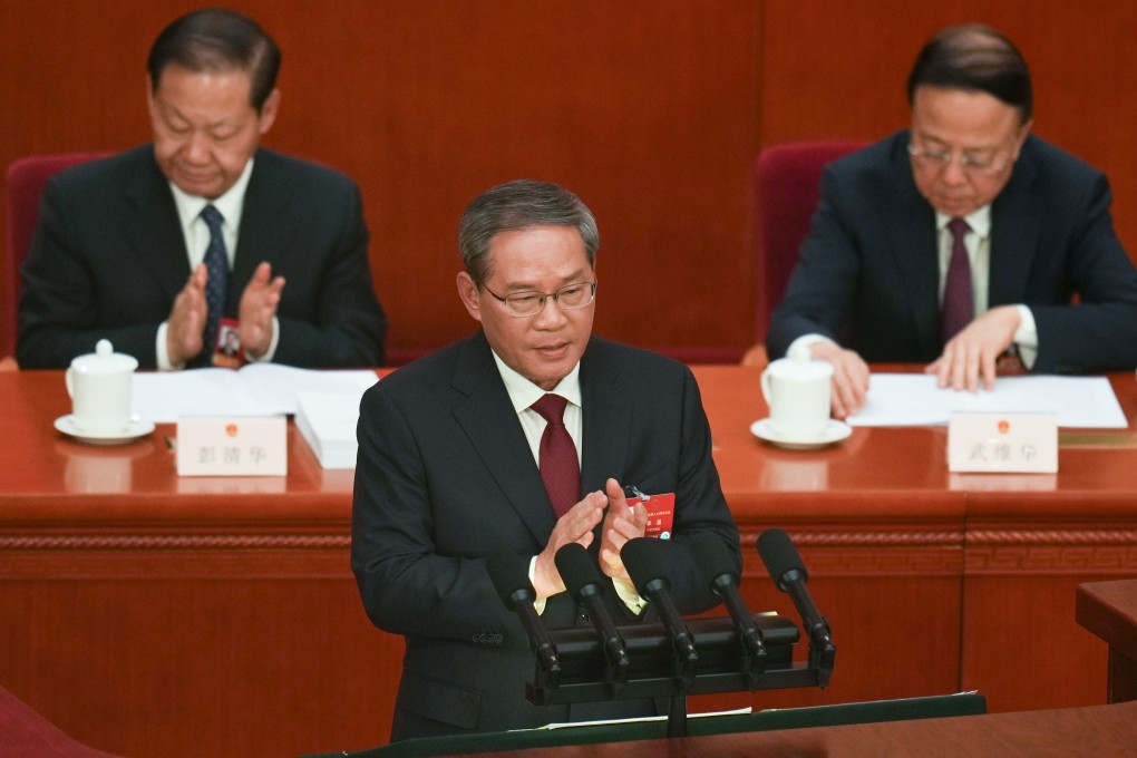 This year was the first time Chinese Premier Li Qiang used the annual work report to clearly call on Hong Kong to improve its governance. Photo: AP