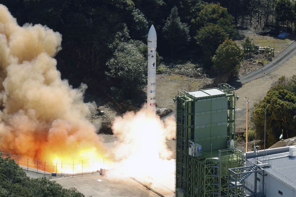 Space One’s Kairos No 3 rocket lifts off from Space Port Kii in Kushimoto, Wakayama prefecture, on Thursday. Photo: Kyodo